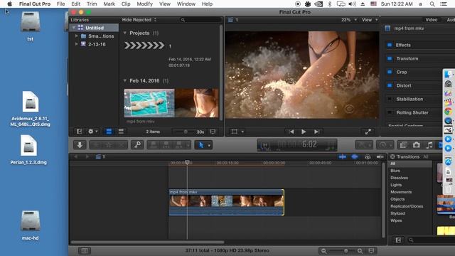 Very Best way to import MKV and AVI Video into Final Cut X смотреть онлайн