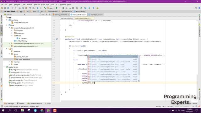(Last Part) QR Code Scanner with SQLite Database Android Studio Tutorial смотреть онлайн