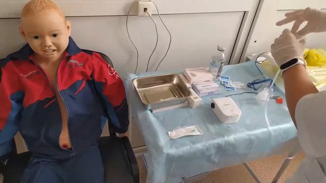 Ингаляция с помощью небулайзера (2 курс педиатрический факультет) смотреть онлайн