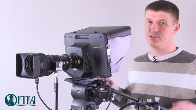 Blackmagic Studio Camera c адаптером MTF на 2/3" смотреть онлайн