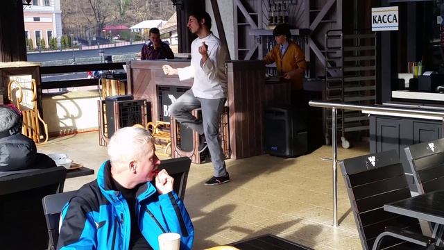 Rosa Khutor. Che Kharcho restaurant dancing. смотреть онлайн