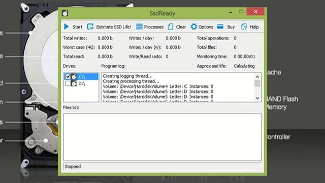 Узнаем срок службы SSD в программе SsdReady