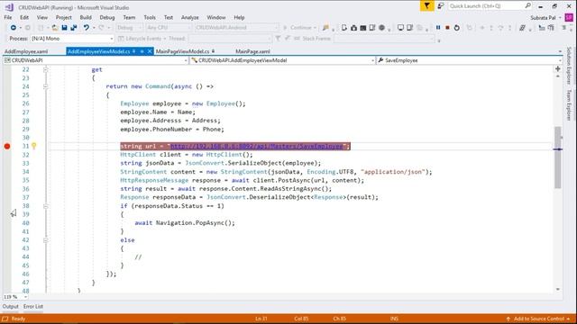 Post Data To Server - Xamarin Forms web Services [Part - 6] смотреть онлайн