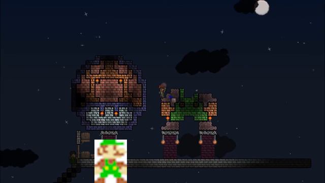 Terraria pixel art - luigi & how to смотреть онлайн