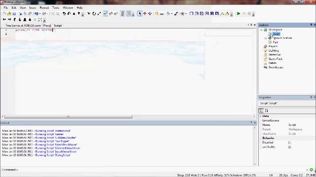 Roblox Lua Tutorials - 1: Using scripts in Studio смотреть онлайн