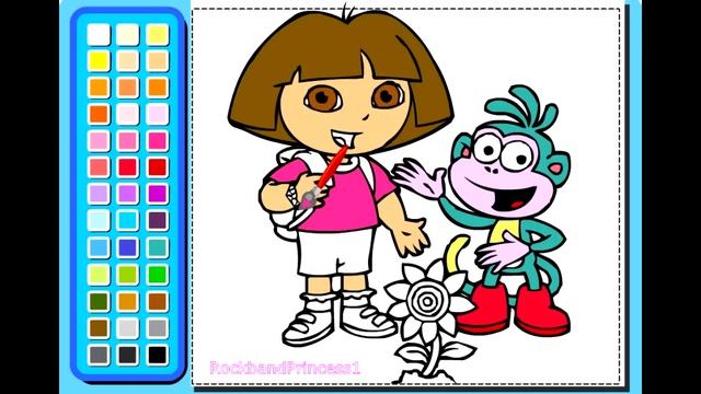 Dora The Explorer Painting Games - Painting Games For Kids смотреть онлайн