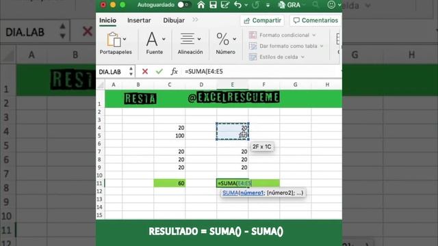 3. ¿Cómo restar en Excel? смотреть онлайн