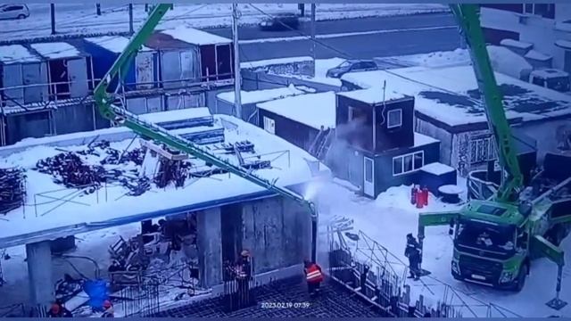 Заливка плиты 450 куб. Жк Новация Ярославль смотреть онлайн
