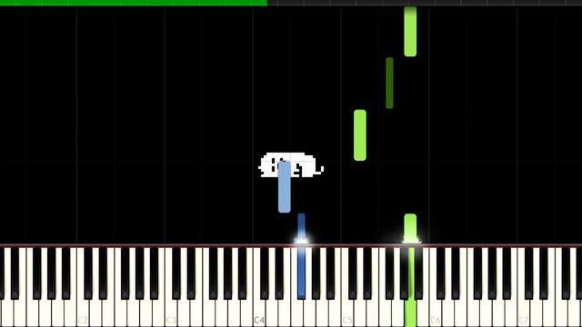 Undertale // Sigh of Dog | LyricWulf Piano Tutorial on Synthesia смотреть онлайн
