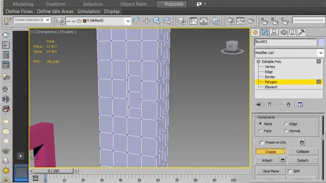 3dmax еще один способ закрыть дырки в геометрии, создание в ручную новых полигонов смотреть онлайн