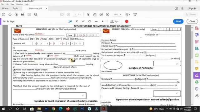 How to||Fill Premature Account closure form|RD|TD|MIS|KVP|SSY|PPF|Premature kaise close kare accoun смотреть онлайн