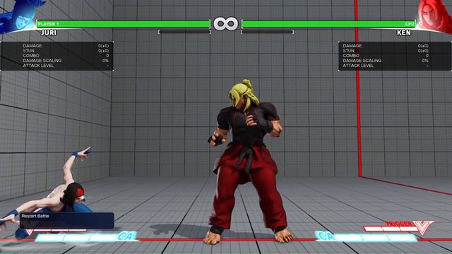 STREET FIGHTER V Juri Cross Up Fireball Set Up Fully Charged V Skill! смотреть онлайн