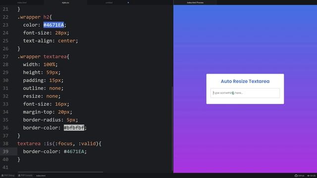 How to Auto Resize Textarea using HTML CSS & JavaScript смотреть онлайн