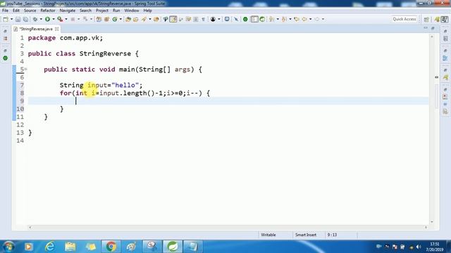 How to print string in reverse order in java смотреть онлайн