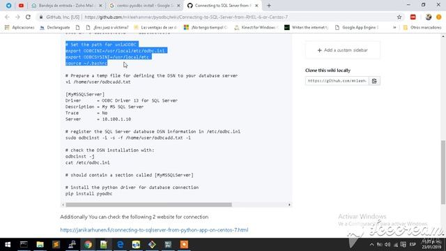 Configuración de SQL server para Web2Py en un CentOS y acentos [Parte 1-2] смотреть онлайн