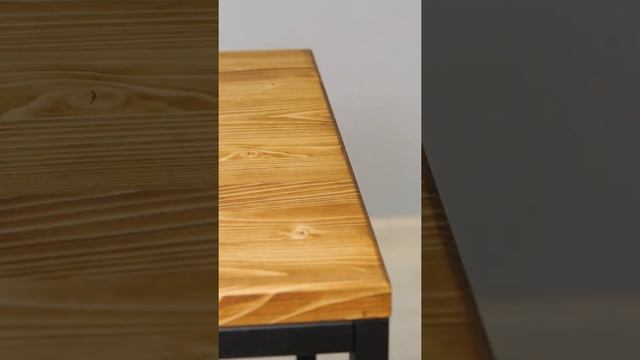 ilwi Столик журнальный квадрат из металла с деревянной столешницей стиль LOFT, кофейный стол смотреть онлайн