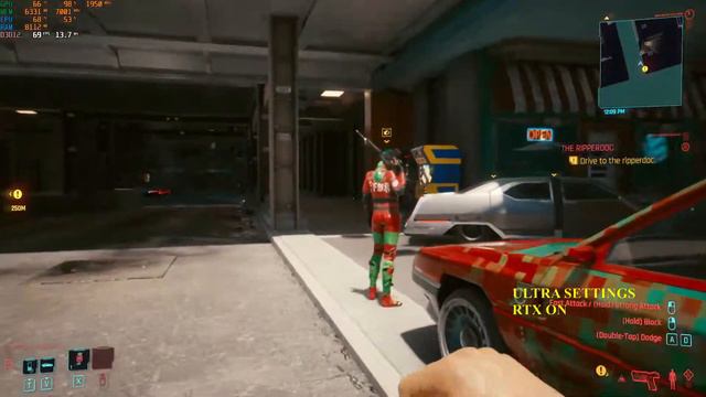 TEST Cyberpunk 2077 - I7 10700K RTX ON 3060ti ULTRA Settings смотреть онлайн