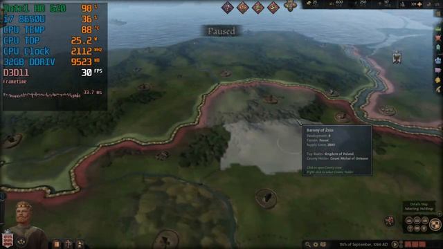 Crusader Kings III / 3 | Intel HD 620 | Performance Review