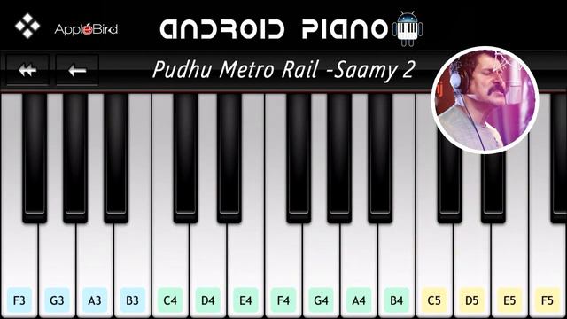 Saamy² - Pudhu Metro Rail Cover Mobile Piano WITH NOTES смотреть онлайн