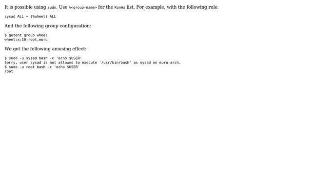 sudo / su to user in a specific group (2 Solutions!!) смотреть онлайн