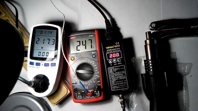 Yihua 8858 - Насадка 8мм + 200С+F99 + (ваттметр и температура) смотреть онлайн