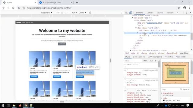 Bootstrap - Working with and applying different fonts смотреть онлайн
