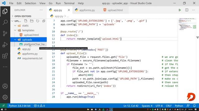 flask drag and drop uploader | part 2 смотреть онлайн