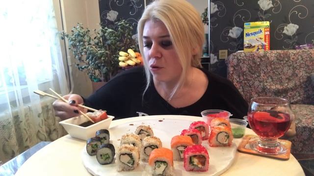 MUKBANG | SUSHI | ROLLS | 寿司 | Мукбанг Ем СУШИ РОЛЛЫ| Sayka смотреть онлайн