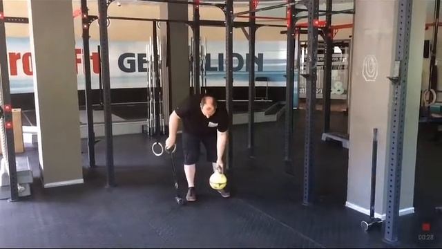 Кувалда-гире жим: 6кг/75cm кувалда + 16кг гиря. Pressing 6kg/75cm hammer + 16kg kettlebell. смотреть онлайн