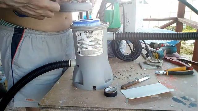 Фильтр для бассейна своими руками. Метод проб и ошибок.