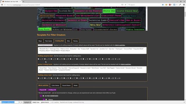 Path Of Exile: Greengroove's Loot Filter Scripts - 260i FB UI DEMO смотреть онлайн