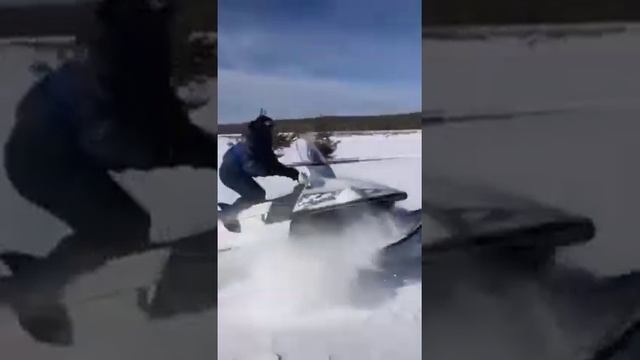 Покатушки на YAMAHA VK 540 4 Limited в ГЛУБОКОМ снегу.