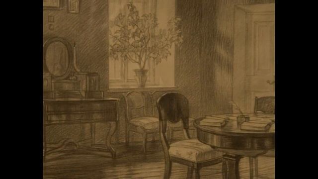 Серия акварельных интерьеров "Русская усадьба" Натальи Леоновой. смотреть онлайн