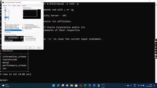 How to change Background color in SQL command prompt | Learn To Code смотреть онлайн