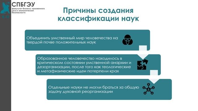 Классификация наук по О. Конту смотреть онлайн