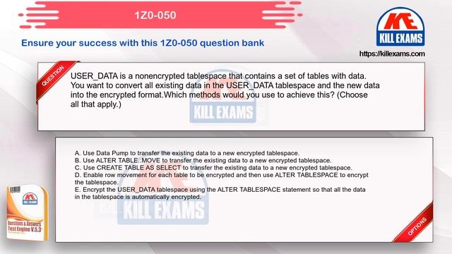 1Z0-050 - Oracle Database 11g: New Features for Administrators Questions and Answers by Killexams смотреть онлайн