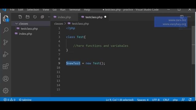 #2 Create Classes In OOP PHP | PHP Classes | Object Oriented PHP Tutorial For Beginners смотреть онлайн
