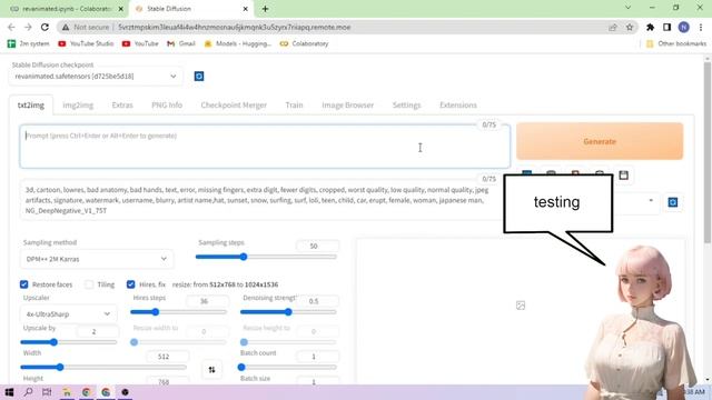 ReV Animated - Stable Diffusion 1-CLICK Google Colab Setup смотреть онлайн