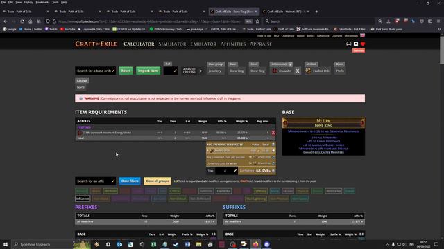 Poe 3.19 (Lake of Kalandra) - Energy Shield based Minion Gear Crafting Guide смотреть онлайн