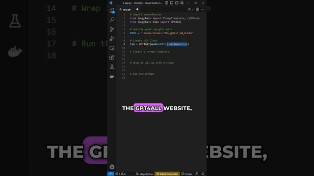 Run GPT4All LLMs with Python in 8 lines of code? ? смотреть онлайн