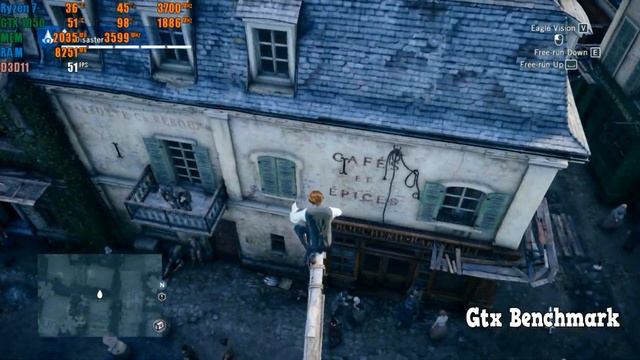 Assassin's Creed Unity - GTX 1050 2GB - Ryzen 7 1700 - 900p - benchmark смотреть онлайн