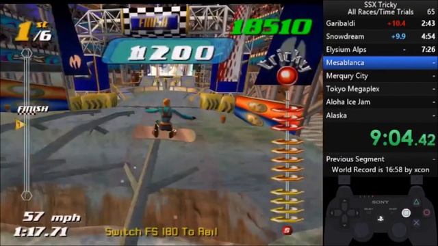 SSX Tricky - All Races (No Restrictions) - 17:29 (PB) смотреть онлайн
