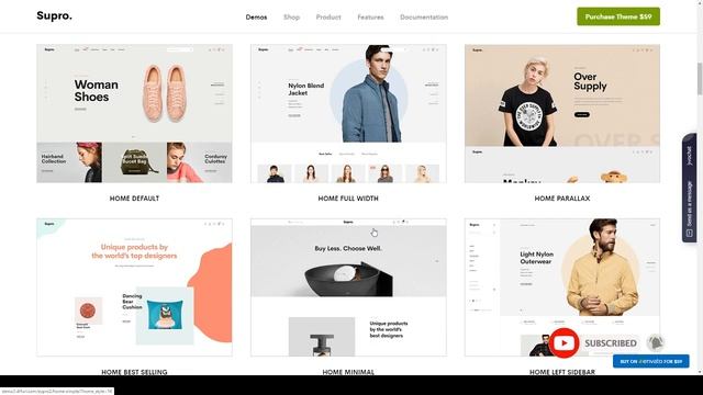 Supro - Minimalist AJAX WooCommerce WordPress Theme смотреть онлайн