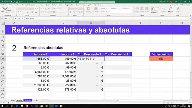 15 | Referencias relativas y absolutas en Excel смотреть онлайн