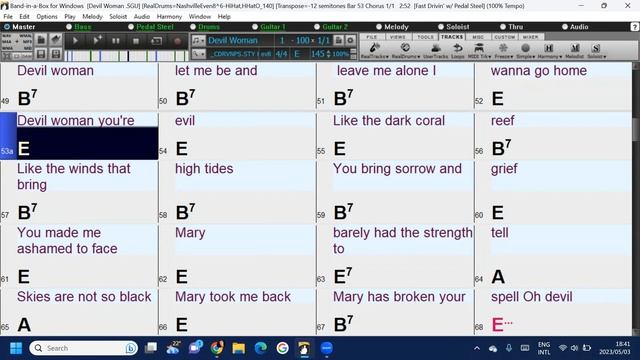Devil Woman (in the style of Marty Robbins) a fun and easy Band-in-a-Box backing track смотреть онлайн