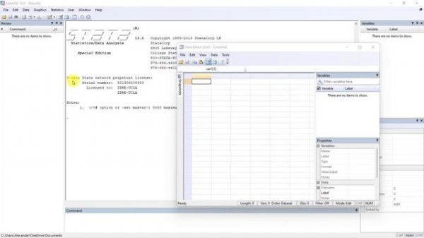 STATA for beginners course: Stats basics, creating variables, data entry, descriptive stats