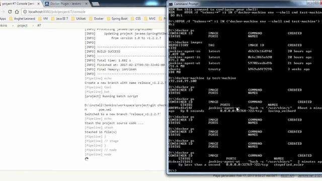 A complete Jenkins pipeline with Docker agents (slaves) tutorial [5/14] смотреть онлайн