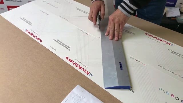 Cutting your KwikStairs straight flight template to your chosen letter смотреть онлайн