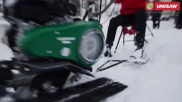 Снегоход из мотоблока Caiman. Снегоходная приставка к мотоблокам Caiman Vario смотреть онлайн