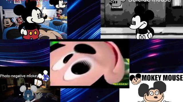Suicide mouse, Mickey, Photo-negative mickey and Mokey mouse react to MMC YTP (100 sub special) смотреть онлайн